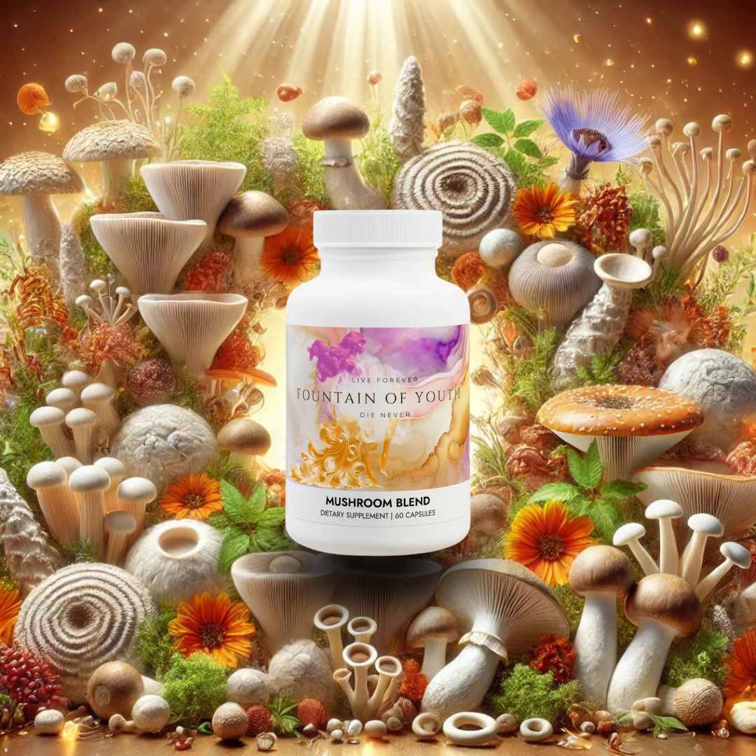 The Ultimate Mushroom Blend for Youthful Energy and Longevity"