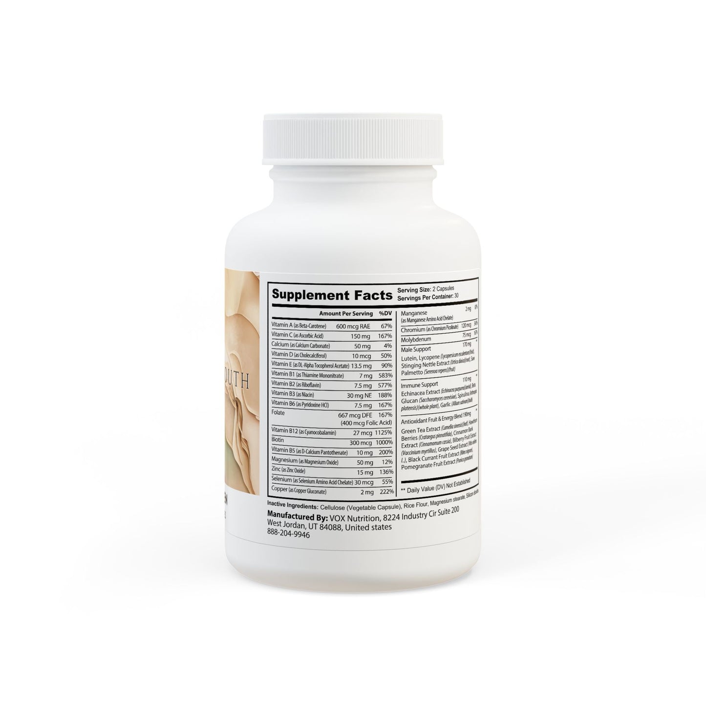 Multivitamin for Men Supplement (60 Capsules)