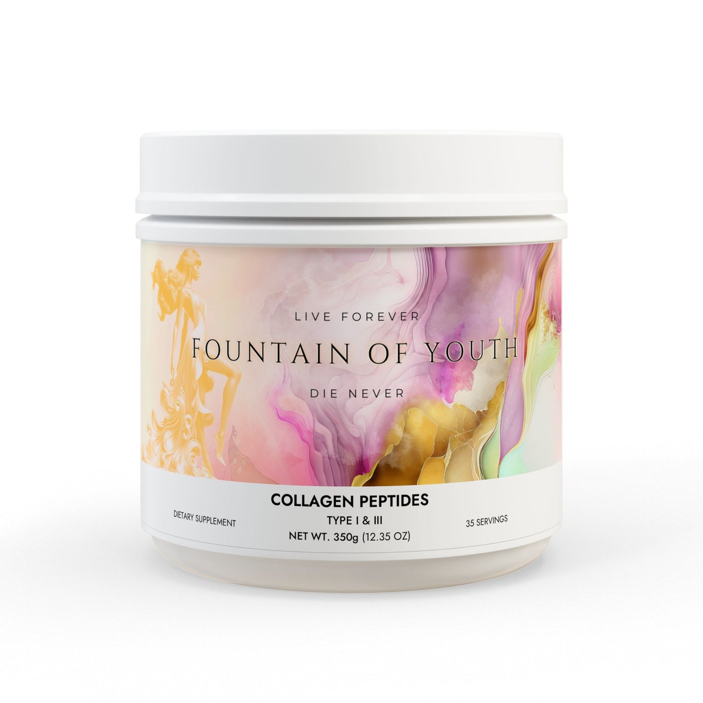 Collagen Peptides Type I & III Supplement (350g, 12.3oz)