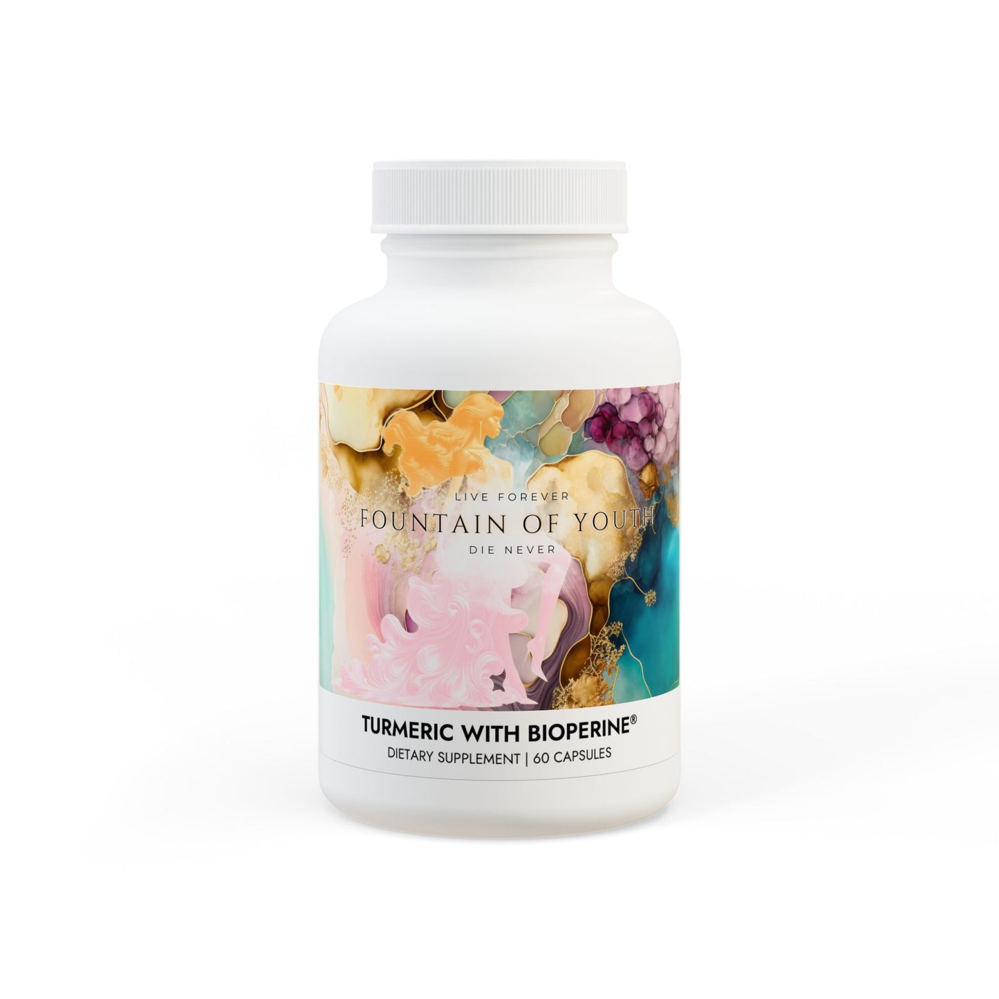 Turmeric with BioPerine® (Black Pepper Fruit Extract) Supplement (60 Capsules)