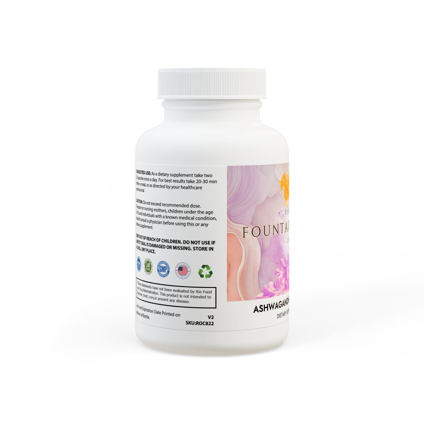 Ashwagandha and Black Pepper Supplement (60 capsules)