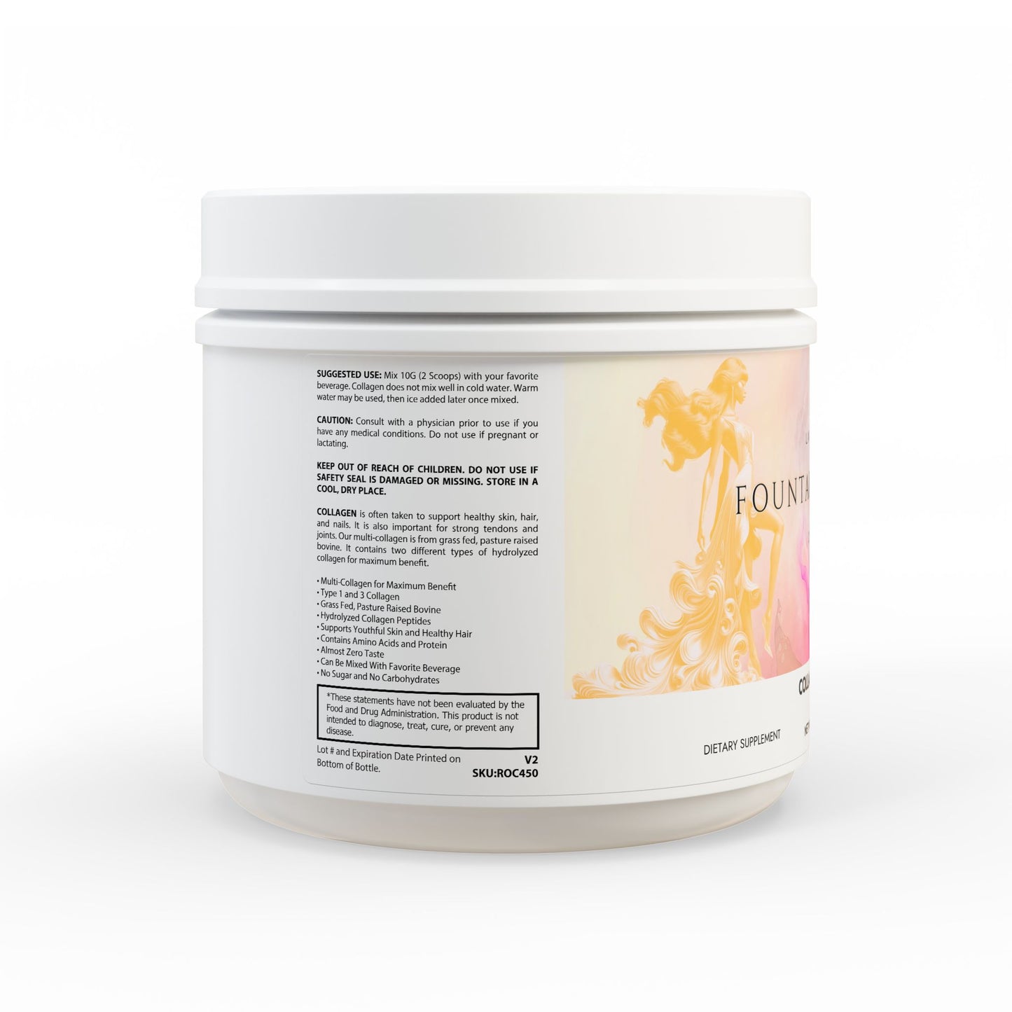 Collagen Peptides Type I & III Supplement (350g, 12.3oz)